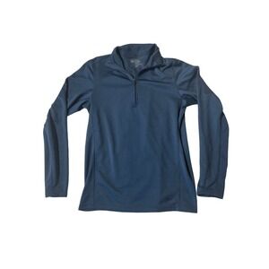 Men's REI 1/4 zip navy pull over. Polartec. Sz Small. Base layer. Thin.outdoors